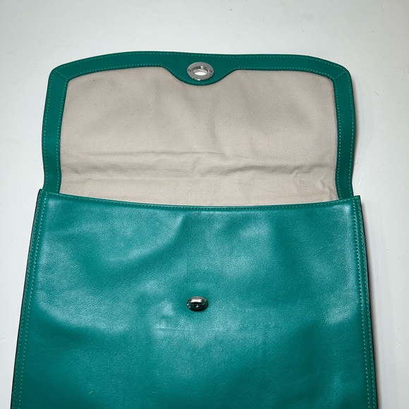 Coach Legacy Clutch in Kelly Green - Picture 4 of 10
